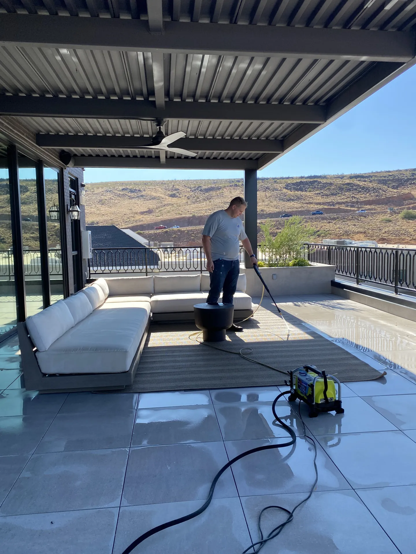 Pressure Washing — Rooftop Terrace, St. George, photo 2